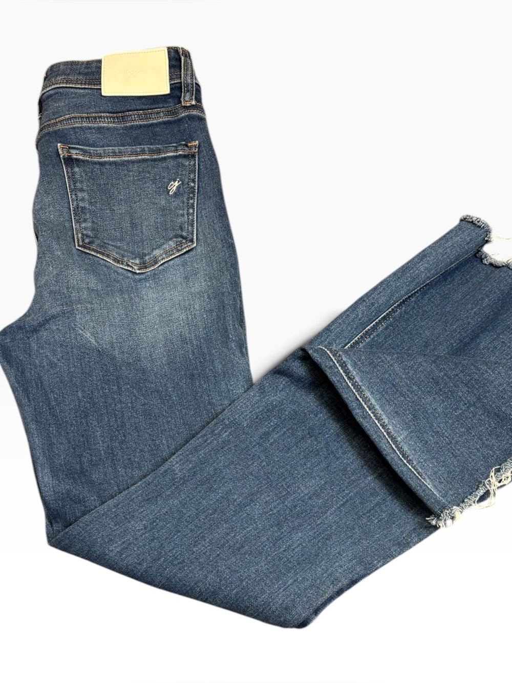 Carly Jean Los Angeles CJLA Carly Flare Jeans Womenβs Size 7 High Rise Raw Hem